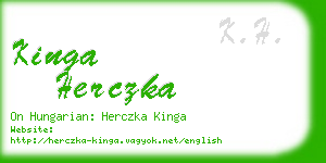 kinga herczka business card